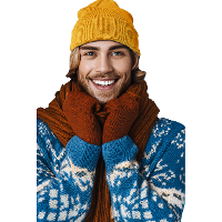 K UP Hats Wintermuts Beanie Yukon   geel   zacht en licht gebreid
