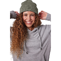 K UP Hats Wintermuts Beanie Yukon   grijs   zacht en licht gebreid