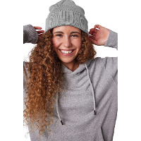 K UP Hats Wintermuts Beanie Yukon   lichtgrijs   zacht en licht gebreid
