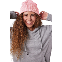 K UP Hats Wintermuts Beanie Yukon   lichtroze   zacht en licht gebreid
