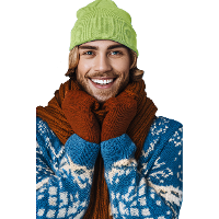 K UP Hats Wintermuts Beanie Yukon   lime groen   zacht en licht gebreid