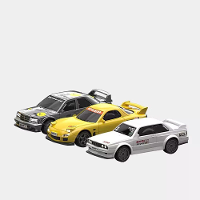 K1/K2/K3 RTR 1/43 2.4G 4WD Mini Drift RC Auto Race LED Licht Volle Schaal Desktop Afstandsbediening Hoge Snelheid Motor