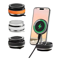 K10C B Vacuüm Zuignap Auto Magnetische Draadloze Oplader Vouwbare 360° Universele Roterende Stand voor iPhone Samsung Gy