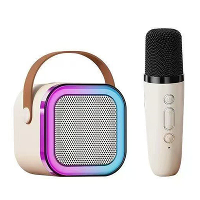 K12 Mini bluetooth luidspreker Karaoke luidspreker met microfoon Diepe bas 4 core DSP ruisonderdrukking RGB verlichting