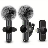 K3 Draadloze Lavaliermicrofoon met Winddichte Bescherming Slimme Geluidsonderdrukkende Audio Video Opname Mini Microfoon