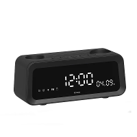 K3 Dubbele Wekkerradio Sprekers Draadloze bluetooth 5.4 Sprekers met HD Digitale Weergave 57mm Spreker Diepe Bas Onderst