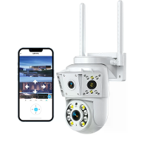 K30 2 Lens WIFI IP Camera 1080P Volle Kleur Buiten Waterdicht Nachtzicht WiFi Bewakingscamera 1920x1080 360 graden 2MP P