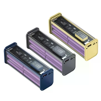 K32 100W 10000mAh/20000mAh Transparante Powerbank LED display Externe Batterij Voeding met 2 Ingangs  en 3 Uitgangen Ond