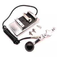 K4 Morsecode Sleutel Roestvrij Staal Handmatige CW Sleutel 0.8Kg Zwaar Stabiel Ontwerp Geüpgraded 3.5Mm Plug voor Korteg