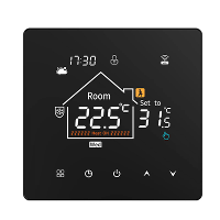 K7 Tuya Slimme WiFi Thermostaat met LCD Touchscreen voor Elektrische/Waterverwarming Wekelijks Programmeerbaar Kinderbev