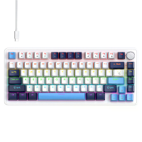 K82 Type C Bedrade Mechanische Toetsenbord met Knop 75% Indeling PCB Hot Swappable Achtergrondverlichting 82 Toetsen Mul