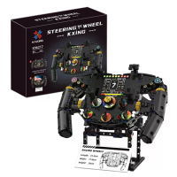 K96217 Formule Racing Stuurwiel Machine Creatieve MOC Bouwblok Bouwpakket Speelgoed Kinderen Kerstcadeau