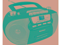 Karcher 5040 B Oberon FM CD radio AUX, CD, FM Zwart