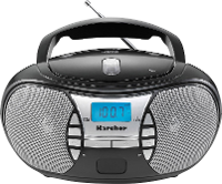 Karcher RR 5025 FM CD radio AUX, CD, FM Zwart
