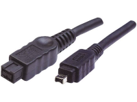 Kabel Digitus Firewire [1x Firewire (800) Stekker 9 Polig   1x Firewire (400) Stekker 4 Polig] 1.80 M Zwart