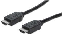 Manhattan 306133 CG HDMI kabel HDMI Aansluitkabel HDMI A stekker, HDMI A stekker 5.00 M Zwart 4K UHD
