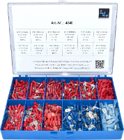 Kabelschoen assortiment 0.50 MmÂ² 2.50 MmÂ² Rood, Blauw Vogt Verbindungstechnik 4040 575 stuks