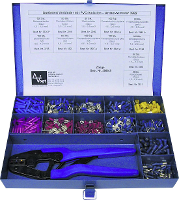 Vogt Verbindungstechnik 3992 Kabelschoen assortiment 0.50 MmÂ² 6 mmÂ² Rood, Blauw 1001 stuk(s)