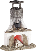 Kahlert Licht 40648 Haard voor kerststal 3.5 V Met verlichting