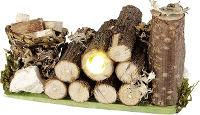 Kahlert Licht 49599 Houtvoorraad 3.5 V Met verlichting
