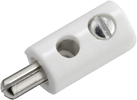 Kahlert Licht Miniatuur banaanstekker Stekker, recht Stift Ø: 2.6 Mm Bruin 1 stuk(s)