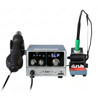 Kaisi 8521P 2 in 1 soldeerstation voor nabewerking 800W hot air gun en soldeerbout kit met digitaal LED scherm voor elek