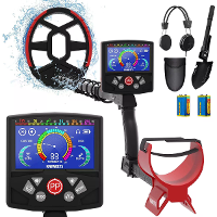 KAIWEETS Explorer X II Metaaldetector Verbeterd LCD Hoge Gevoeligheid 4 Detectiemodi IP68 Waterdicht Verstelbare Steel