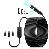 KAIWEETS KBM01 Endoscoopcamera 1920P Dual Lens (optie) HD Waterdichte IP67 Snake Camera 16,5 ft Semi Rigide Kabel Verste