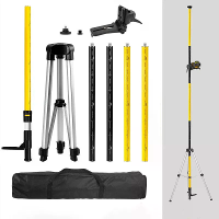 KAIWEETS KT 100P Laserwaterpas Statief Kit 3,7 m Telescopische Stang Verstelbare Stand Aluminium Constructie met 1/4 20