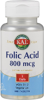 Kal Foliumzuur 800mcg & B12 Tabletten