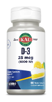 Kal Vit D 3 25mcg Smelttabletten