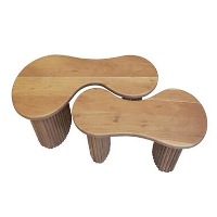 Kalfort Sorrento Salontafel set van 2 Acaciahout   80x45x42