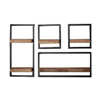Kalfort Wandrek industrieel Stockton 4   25x65x65 cm