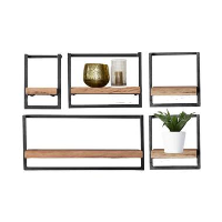 Kalfort Wandrek industrieel Stockton 5 30x25x30cm