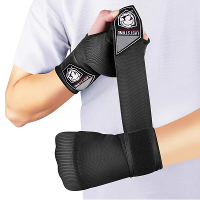 KALOAD 1 paar bokshandschoenen met halve vingers en gel, met lange polsband voor mannen, vrouwen en karate uitrusting, b