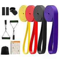 KALOAD 11 delige Zware Latex Weerstandsband Oefening Elastische Band Set Voor Sport Kracht Trek omhoog Assist Band Worko
