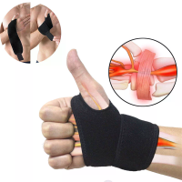 KALOAD 1PC Fitness Polsbandjes Gewichtheffen Polsbanden Sport Cross Training Gevoerde Duimstrap Polsband voor Ondersteun
