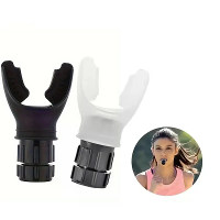 KALOAD 1PCS Draagbare Mondstuk Siliconenn Ademtrainer voor Longcapaciteit Mondspierfitness Oefenaar met Verstelbare Weer