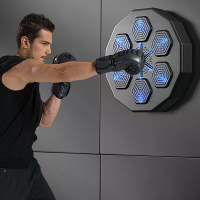 KALOAD 1PCS Slimme Muziek Bokskmachine Wanddoel met RGB Rythm Verlichte Zandsak Ontspannen Reactietraining Doel voor Bok