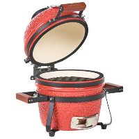 KAMADO   Mini houtskoolgrill   Rood   Keramiek