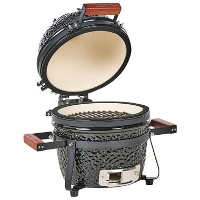 KAMADO   Mini houtskoolgrill   Zwart   Keramiek