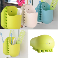 Kangaroo Pockettoothbrush Holder Wall Sucker Bathroom Organizer