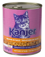 Kanjer Blik Brokjes Zalm/tonijn Kattenvoer #95;_820 Gr