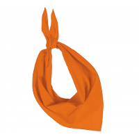 Bandana/hals zakdoek   1x   oranje   voor kind en volwassenen   polyester/katoen
