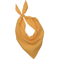 Bandana/hals zakdoek   geel   voor kind en volwassenen   polyester/katoen