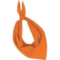 Bandana/hals zakdoek   oranje   voor kind en volwassenen   polyester/katoen