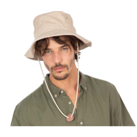 Beige vissershoedje