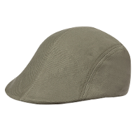 Kariban Flat cap / petje voor heren   beige   katoen   basic hoofdmaat 58 cm