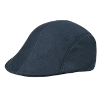Kariban Flat cap / petje voor heren   donkerblauw   katoen   basic hoofdmaat 58 cm