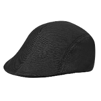Kariban Flat cap / petje voor heren   zwart   katoen   basic hoofdmaat 58 cm
